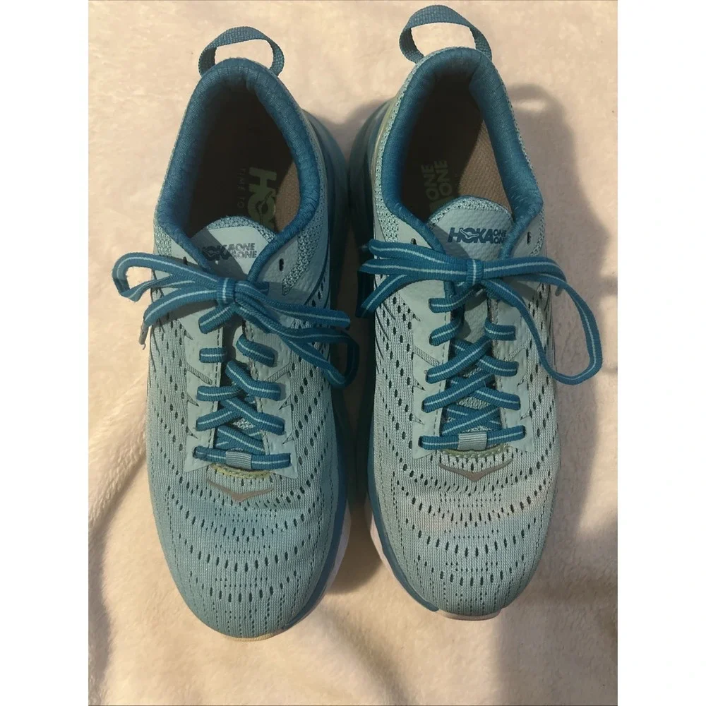 Hoka One One Arahi 4 Shoes Womens Size 6.5 Blue Teal Running Stability Support‎